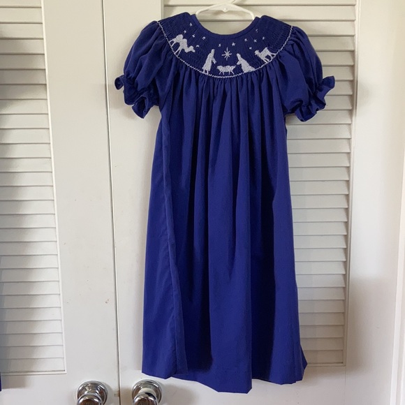 3 matching pleated Christmas dress 12M, 4T, and 5T - Picture 2 of 9